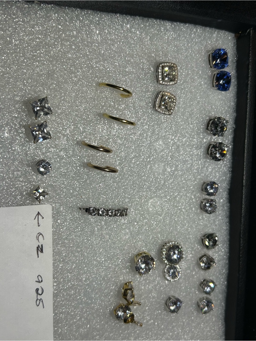 All 925 silver , varieties of different sizes and cuts